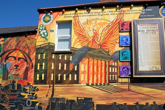 2 hrs Belfast unique history terror & mural private Taxi tour - Exploring the Peace Walls and Their Role