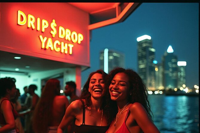 3-Hour Miami Hip-Hop Yacht Party with Open Bar - The Unique Route Over Biscayne Bay and Biscayne National Park