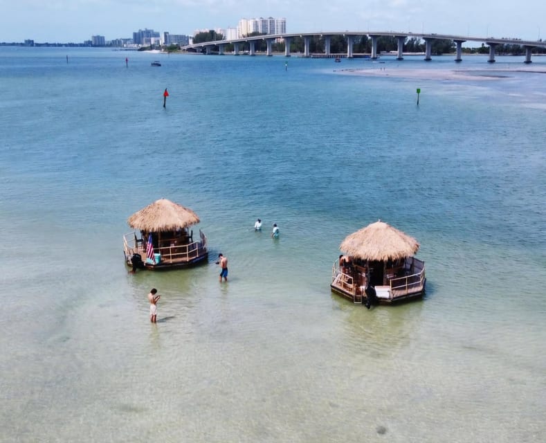 3 hour - Two Island Sandbar Tiki Adventure - Start Your Adventure at Slip #40 Behind Cantina Marina