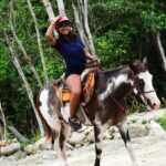 4 activities in 1 Horse Riding, ATV Shared, Cenote & Ziplines from Cancún - Off-Road Challenges with ATV Obstacles in the Jungle