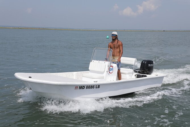 4-Hour Fishing Skiff Boat Rental in Chincoteague Island, VA - All-Inclusive Safety Gear and Fuel