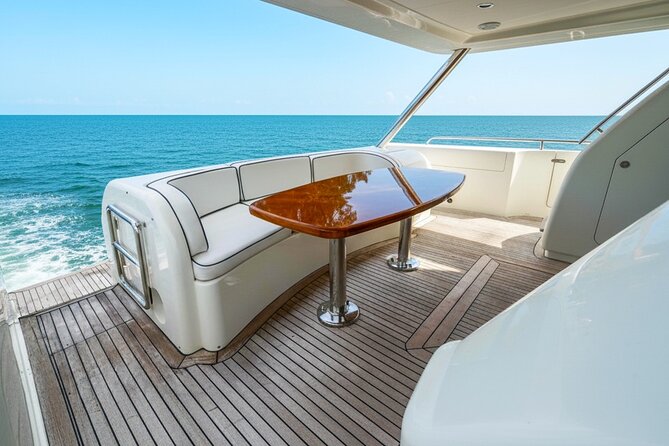 80ft Ulisse + Free Hour | Miami Yacht Rental | 3 - 8 Hrs | 13 ppl - The Luxury Yacht: Features and Comfort