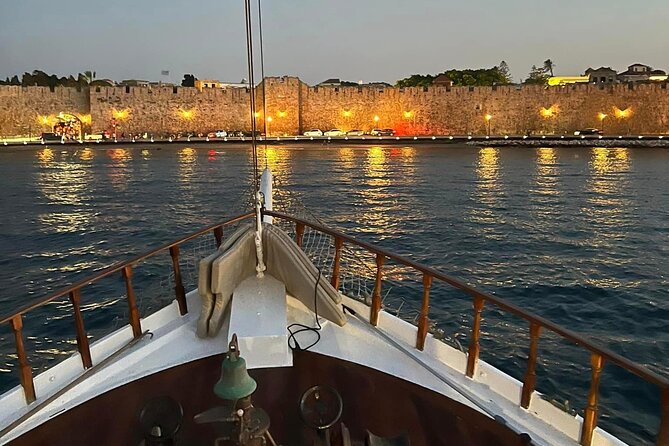 A Sunset Remedy: 3-hour All-inclusive Ride in Rhodes Town - The Famous Landmarks Seen from the Water