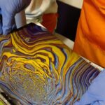 Acrylic Pour Painting Class in Estes Park, Colorado - What You Create and Take Home
