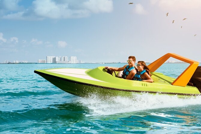 Adrenaline & Reefs: Speedboat and Snorkeling in Cancun - Driving Your Own Speedboat in Nichupte Lagoon