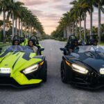 Affordable Polaris Slingshot Rental  Get 1 Hour Free - Miami Hotspots Included in the Delivery Zone