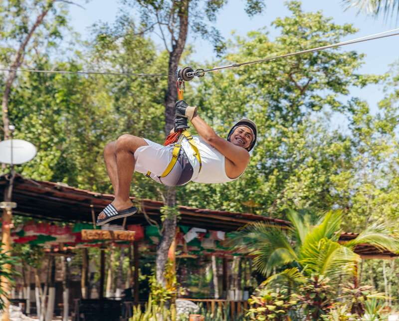 Air & Water Tour - Start with a Thrilling Zipline Circuit Among Tall Treetops