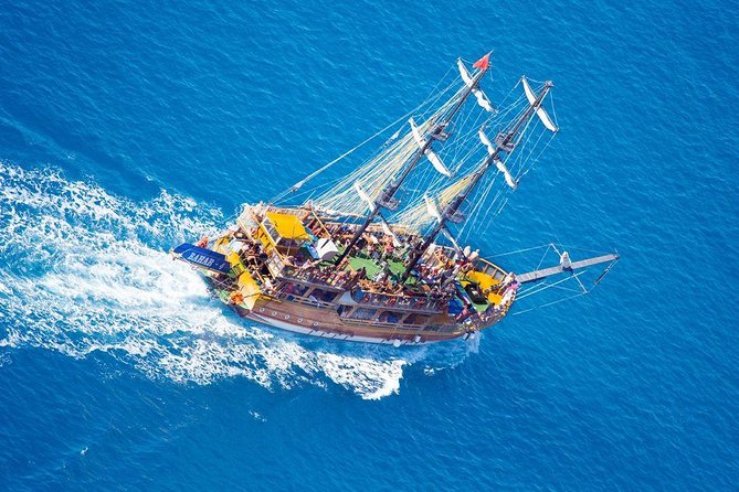 Alanya Catamaran Boat Tour with Sunbathing Swimming & Snorkelling - Logistics: Pickup, Meeting Point, and Group Size