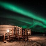 Alaskan Escape: Aurora Viewing & Dog Sledding Adventure Fairbanks - Cozy Mongolian Yurt with Warm Drinks and Snacks