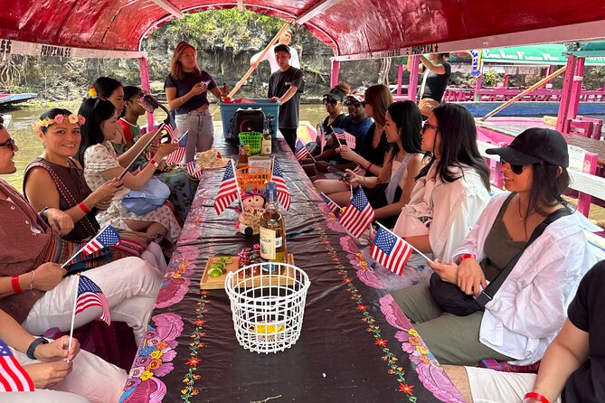 All Inclusive boat tour Mexico City canals the American choice - Food, Drinks, and Entertainment on Board