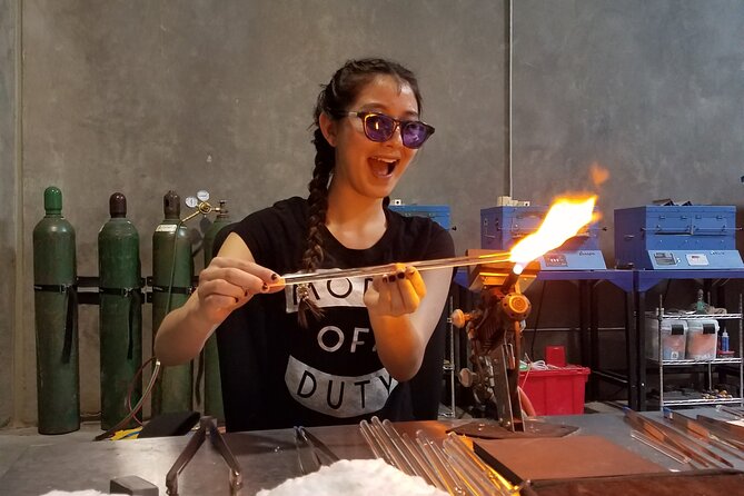 An adventure in Glassblowing by Torch - Creating Your Own Glass Souvenirs in Las Vegas