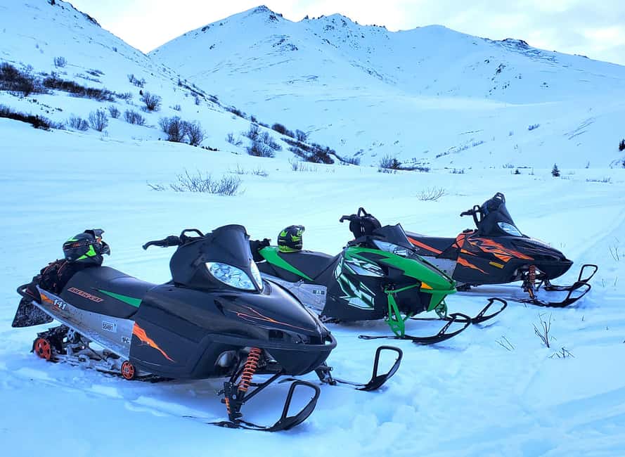 Anchorage: Snowmobile Adventure with Transportation - Exploring the Backcountry Trails of Hatcher Pass, Big Lake, and Bird Creek