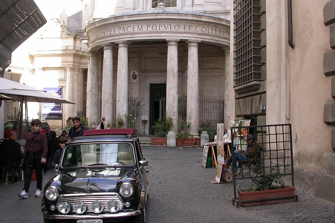 Ancient Tour of Rome by Mini Cooper Classic Cabrio with Aperitif - The Unique Charm of the Mini Cooper Classic Cabrio