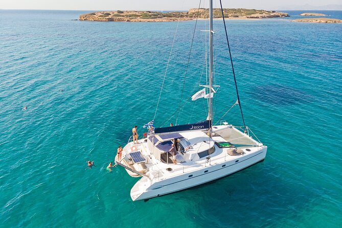 Athens Semi Private Sunset Catamaran Cruise with meal & drinks - Scenic Stops at Vouliagmeni Beach and Kavouri Beach