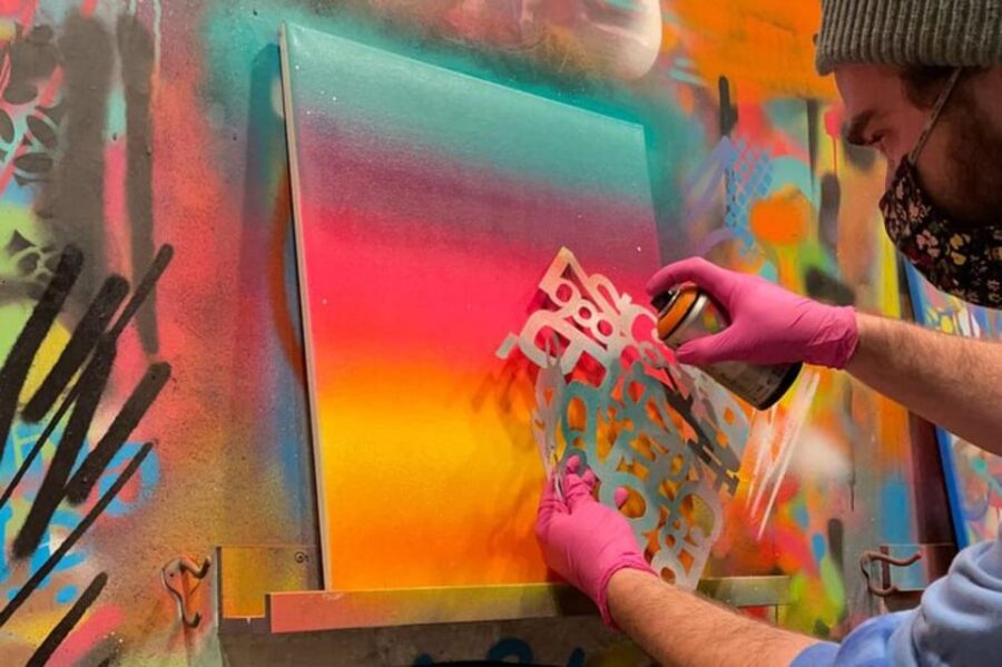 Atlanta: BYOB Spray Paint and Sip - The Creative Atmosphere at Studio W.I.P.