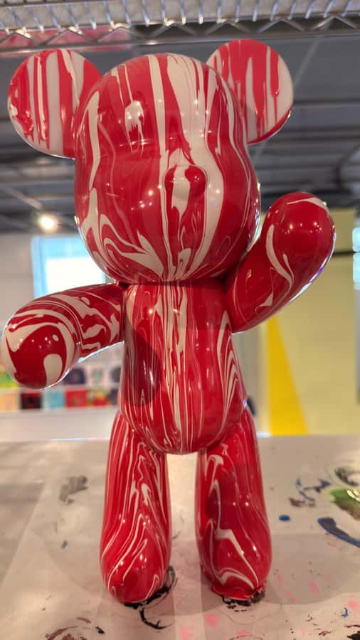 Atlanta: Pour-A-Bear & Canvas Combo Experience - The Pour-A-Bear Crafting Process at Spin Art Atlanta