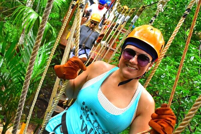 ATV Adventure, Interactive Bridges, Ziplines, Cenote and Lunch - Cooling Off in the Mayan Cenote
