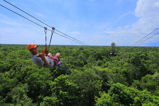 ATV Single & Zip Line from Cancun - Ziplining Over the Treetops of the Jungle