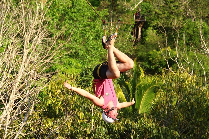 ATV, Ziplines & Cenote. Lunch & Tequila Tasting Included - Ziplining Through the Canopy with Expert Guides