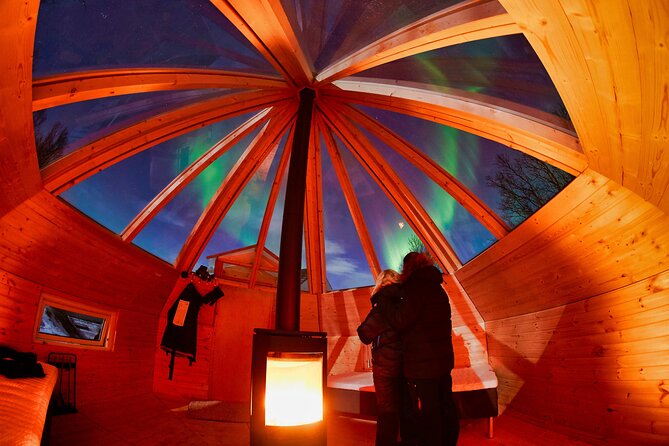 Aurora Crystal Lavvo Overnight stay with snowmobile trip - Starting Point and Transportation from Tromsø