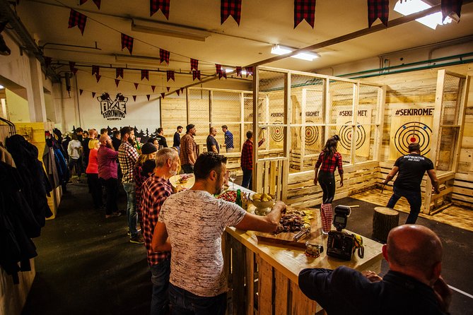 Axe Throwing Experience in Ljubljana - Group and Solo Participation Dynamics