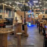 Axe Throwing in North Myrtle Beach - The Venue’s Atmosphere: Music, Lights, and Interactive Targets