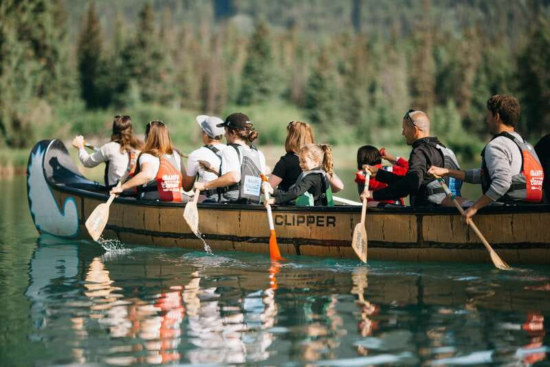 Banff National Park: Big Canoe River Explorer Tour - What the 1.5-Hour Canoe Journey Looks Like