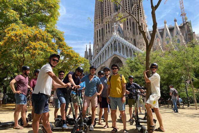 Barcelona Sagrada familia Electric Scooter or E-Bike Tour - Riding Through Barcelona’s Coastal Charm at Playa de La Barceloneta