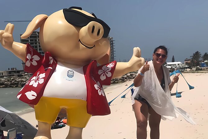 Beach Tour in Yucalpetén from Mérida - Visiting Pig Beach: Photo Opportunities with Chubby Piglets