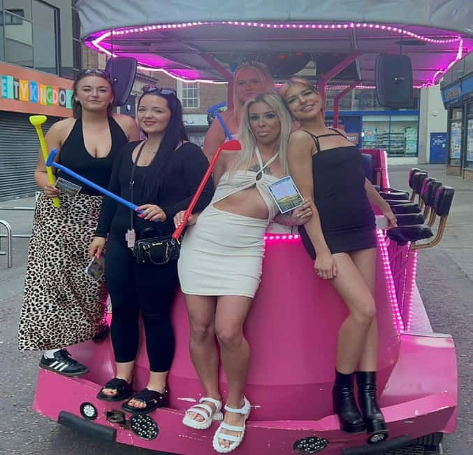 Belfast: 2-Hour Pub Golf Tour on Party Bike - The Unique Belfast Pub Golf on a Neon Beer Bike
