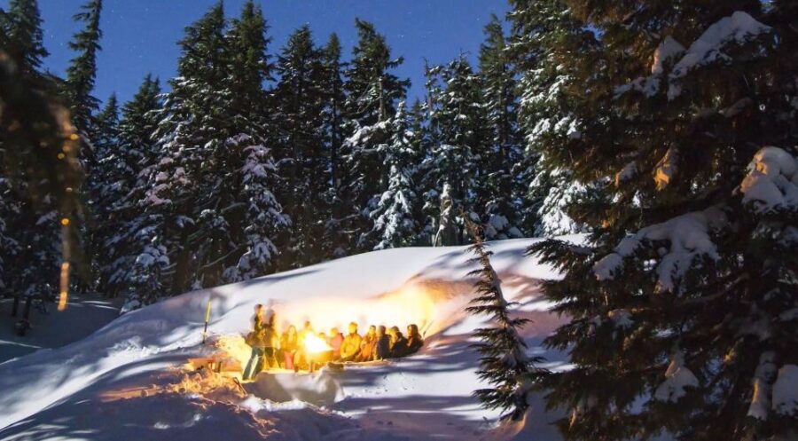 Bend: Cascade Mountains Snowshoeing Tour and Bonfire - Snowshoeing Through the Cascade Mountains Forest