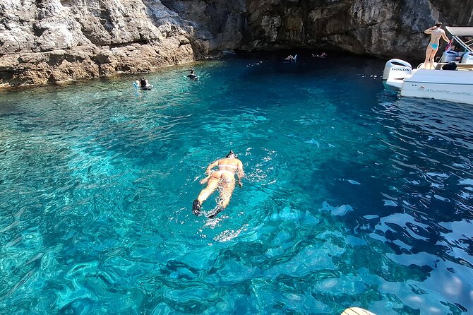 Blue & Green cave,unj beach - with drinks small group speedboat - Pickup and Meeting Point at Dubrovnik