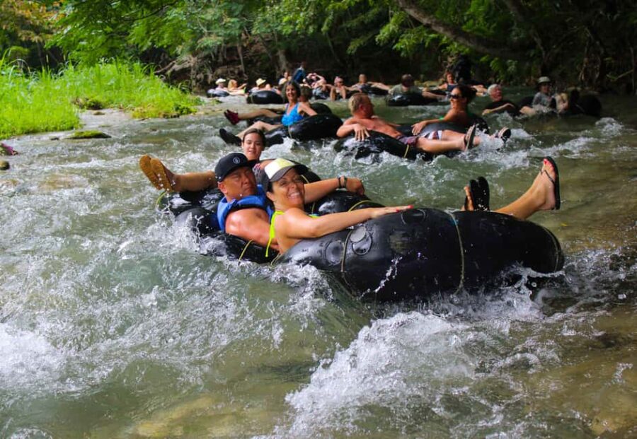 Blue Hole, Secret Falls, River Tubing and Dunn's River Falls - The Excitement of River Tubing on White River