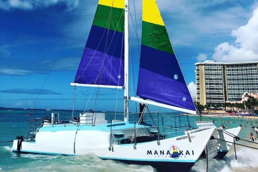 Board from Waikiki Beach: Scenic Sunset Sail on the Hwea - The Crew and Atmosphere on Board