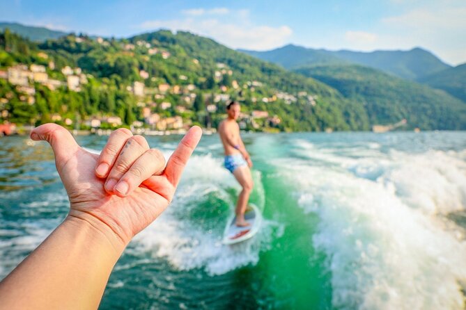 Boat tour with water sports on Lake Como - Starting Point at Lungo Lario Trieste in Como
