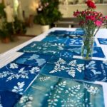 Botanical Printing and Water Marbling in Mexico City - The Artistic Charm of Botanical Cyanotype Printing in Mexico City