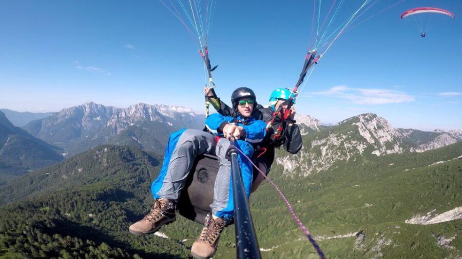 Bovec: Tandem paragliding in Julian Alps - Starting Point in Bovec and Transportation to Takeoff Locations