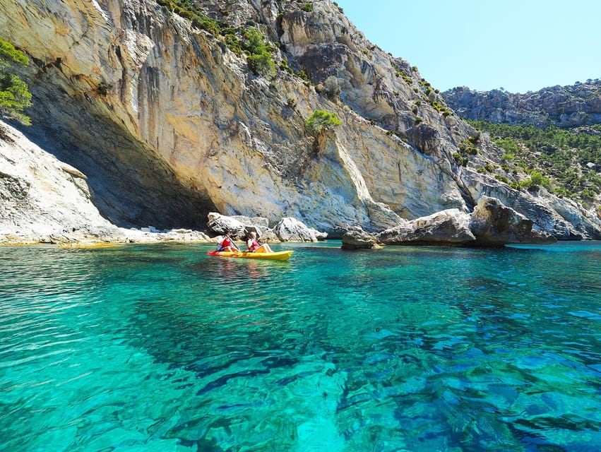 Breathtaking guided tour from Sant Elm to the caves - Starting at Keida - Kayak - Paddle Surf in Sant Elm