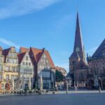 Bremen City Walk - Starting at the Bremen Town Hall and Heini Hotenbeen Sculpture