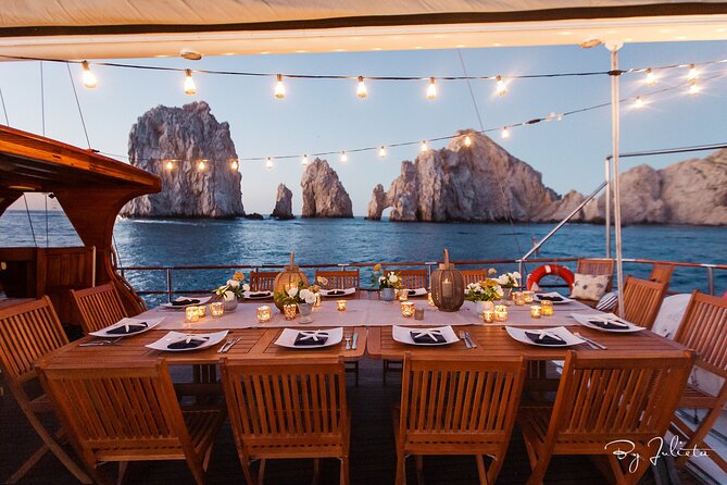 Cabo San Lucas Luxury Sailing Yacht and Dinner with a Chef - Enjoying the Views from the Deck of a Luxury Yacht