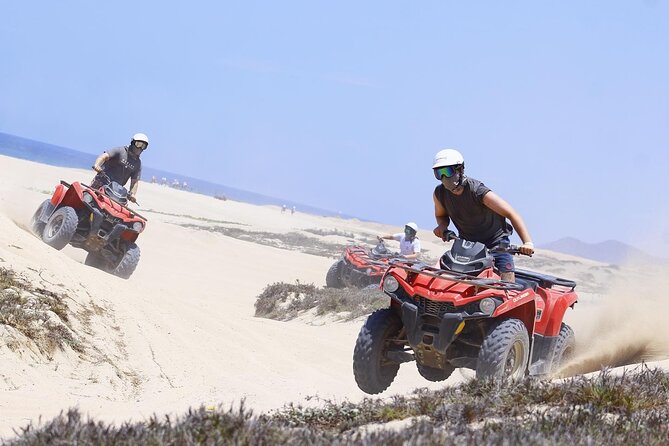 Cabos Best ATV Tour  Desert, Beach Ride & Tequila Tasting - ATV Experience Options and Safety Gear