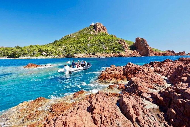 Calanques and red rocks - Departure Saint Raphaël - The Speedboat Experience with Frank and Captain Alexis