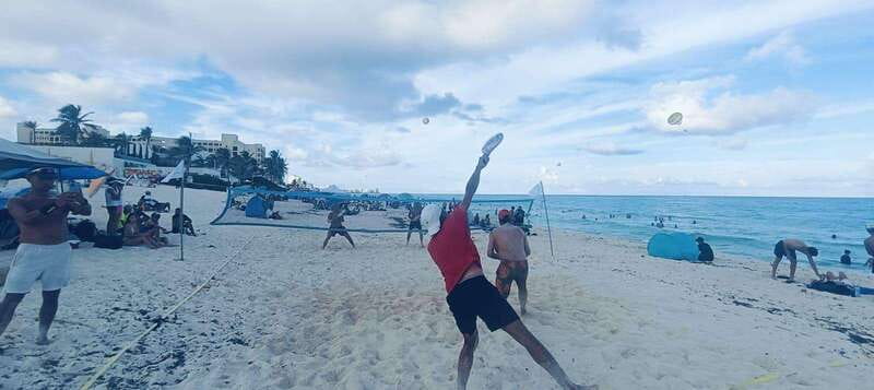 Cancun: Beach Tennis game day with local community - How the Beach Tennis Tour Begins at San Miguelito Beach