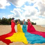 Cancun Flying Dress Photography Session - Secluded Beach Setting and Scenic Backdrops
