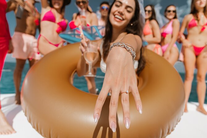 Cancun Private Catamaran for Bachelorette Party  51 Leopard - The Four-Hour Itinerary and Water Activities