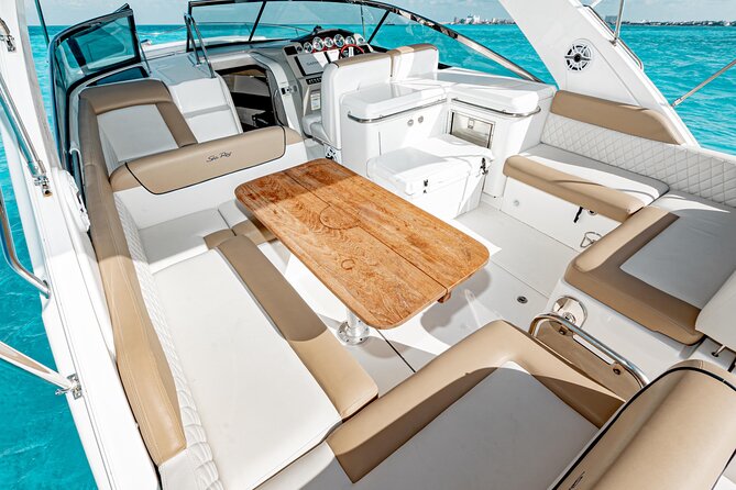 Cancun Private Luxury 37ft Yacht for 12 people - Convenience of the Mobile Ticket and Easy Booking