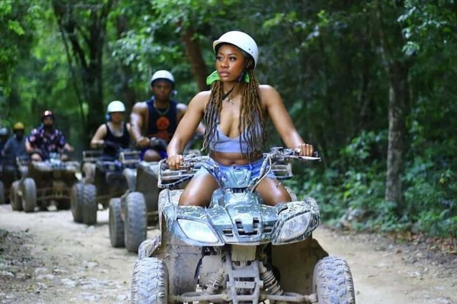Cancun: Shared ATV, Zipline, and Cenote Tour with Lunch - Rugged ATV Trail Riding Through the Jungle