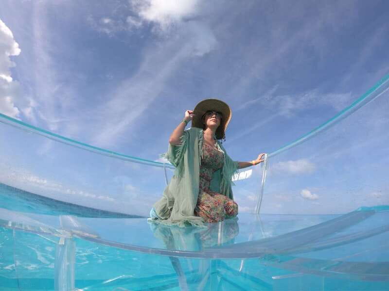 Cancun: Transparent Boat Tour with Drinks - Exploring Nichupte Lagoon and Caribbean Reefs