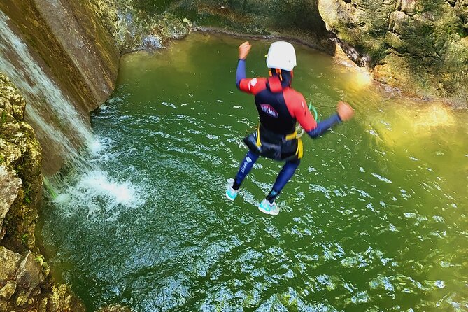 Canyoning Grenoble The Versoud canyon - Activities: Zip Lines, Jumps, and Slides in the Versoud Canyon