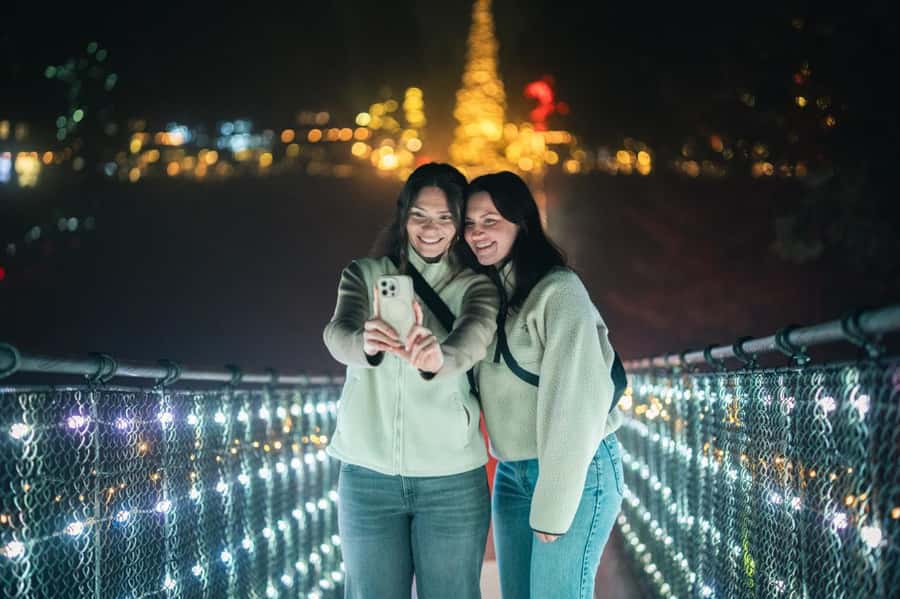 Capilano Suspension Bridge Canyon Lights Holiday Tour - Walk the Iconic Illuminated Suspension Bridge